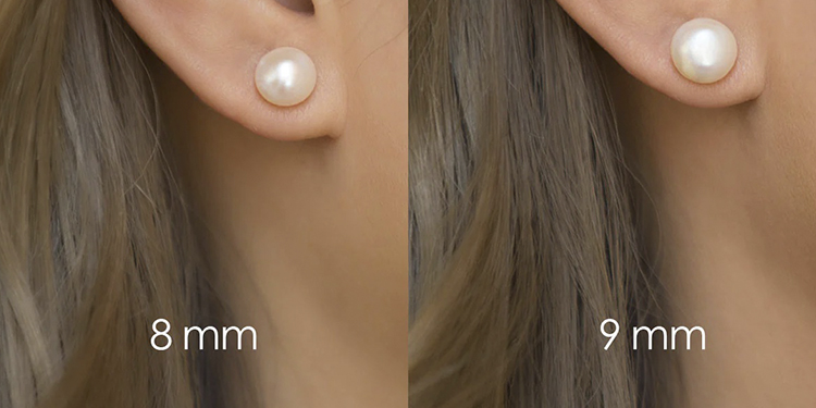 how to choose the right pearl earrings size